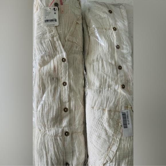 🎉LAST CHANCE🎉Free People - Vivi Mini Dress in Soft cotton (Ivory) - Picture 9 of 10